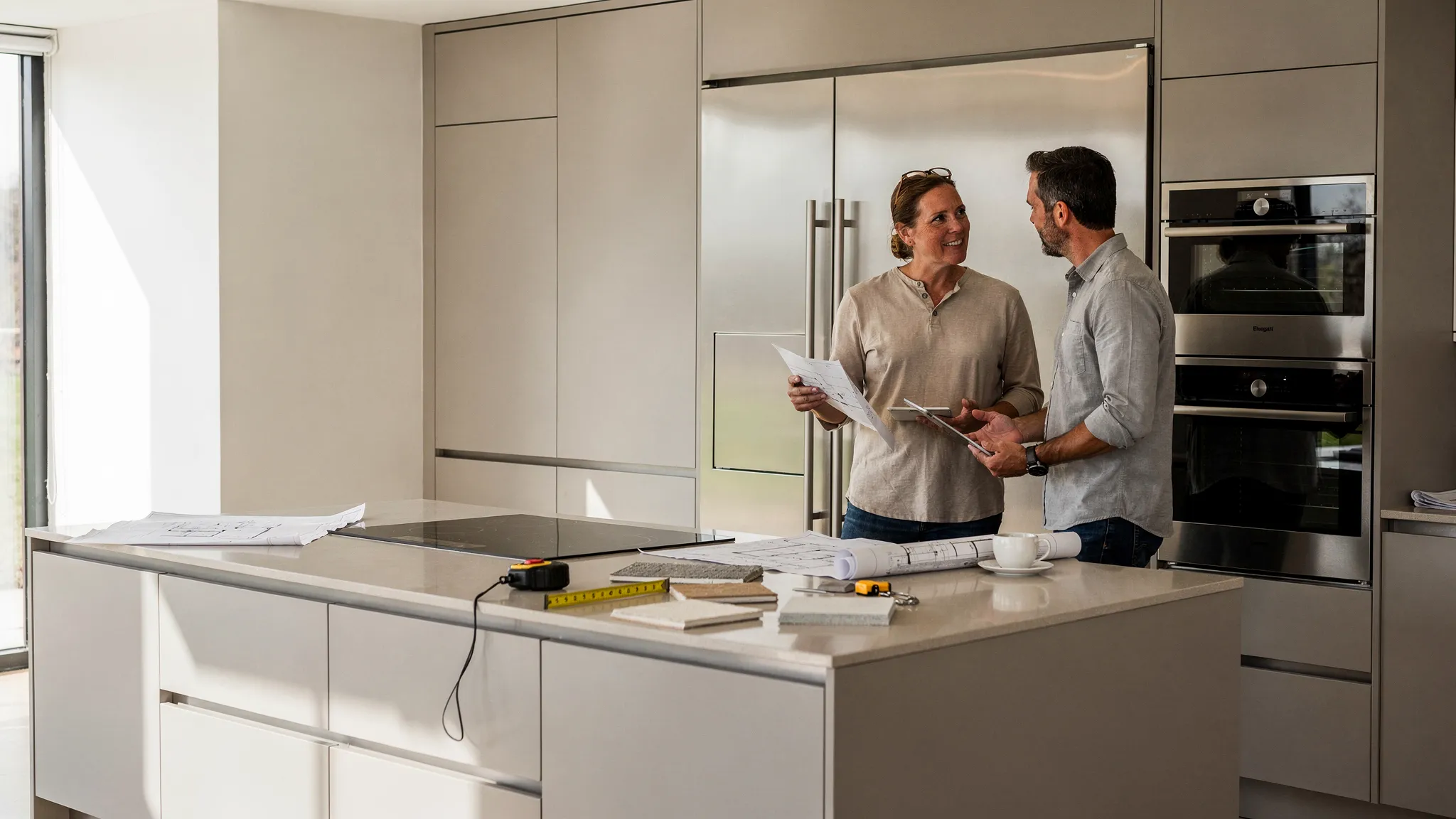Accompagnement par un cuisiniste à domicile pendant l'installation — Laure Cuisines et Meubles